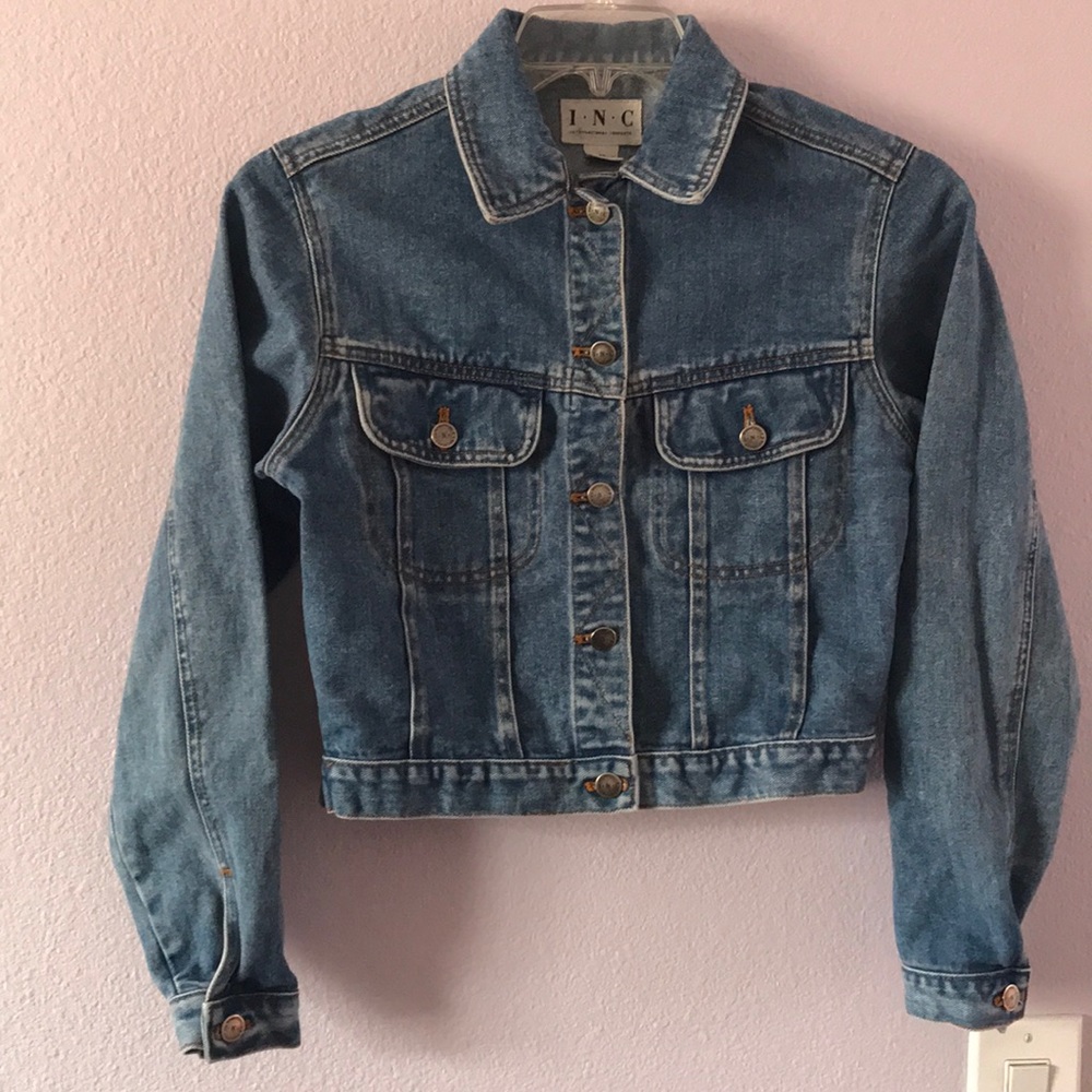 Vintage blue INC jean jacket